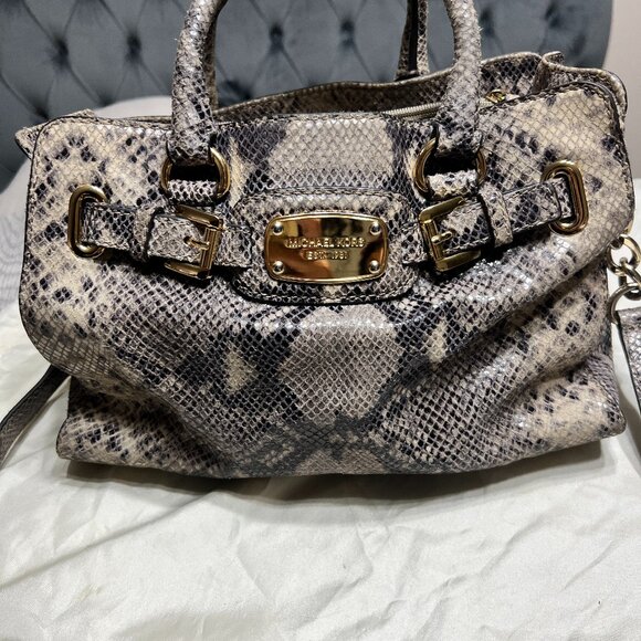 Michael Kors python cross body - Picture 1 of 8